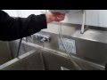 Sunburst Chemicals - Installing the P4C Dispenser over The 3 Bin Sink