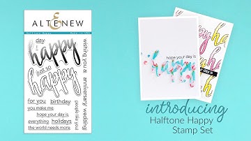 Altenew Stamps Intro - Halftone Happy
