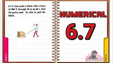 Numerical 6.7 | 9th Physics Chapter 6 numericals | smart syllabus #9th #physics #chapter6