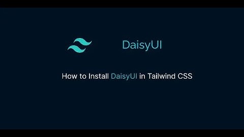 how to install CSS framework(tailwind CSS) and daisy UI on your react application