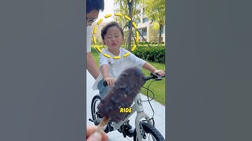 He successfully learned to ride a bicycle#funny #cute #shortvideo