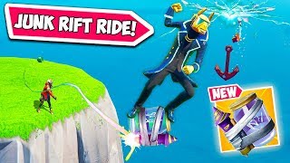 Insane Junk Rift Ride Trick Fortnite Funny Fails And Wtf Moments