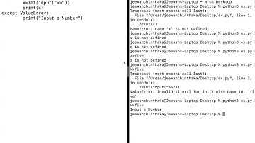 Python3 Exception Handling, File Handling