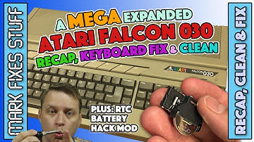Servicing an Expanded Atari Falcon 030, Recap, Keyboard Repair, RTC Hack Mod & Clean Up!