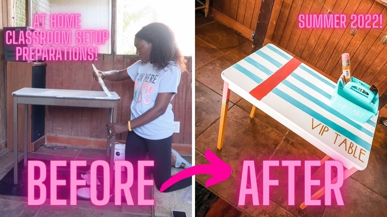 CLASSROOM SETUP! | At home DIY projects, new VIP table, behavior ...