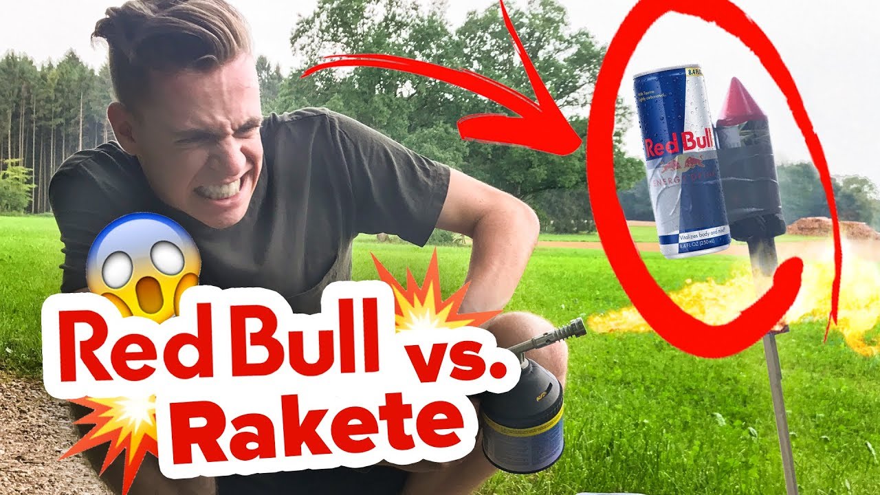 EXPERIMENT RED BULL vs. RAKETE MEGA EXPLOSION ! 💥😂 Flowest YouTube EXPERIMENT RED BULL vs. RAKETE MEGA EXPLOSION ! 💥😂 Flowest YouTube