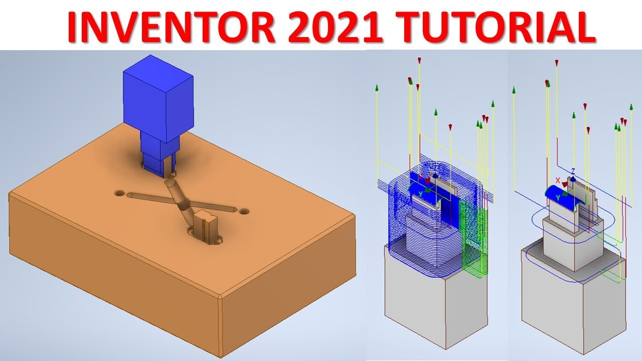 Inventor 2021 Tutorial 212 Electrode design & CAM for Electrode HSM