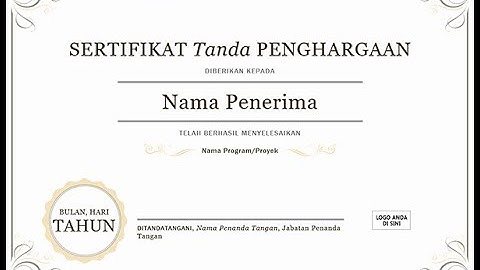 Cara Membuat sertifikat menggunakan  Word dengan Data Excel atau Mail merge