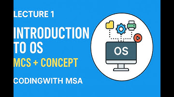 Lecture 1 | Introduction to Operating Systems | MCQ + Concept | codingwithMSA