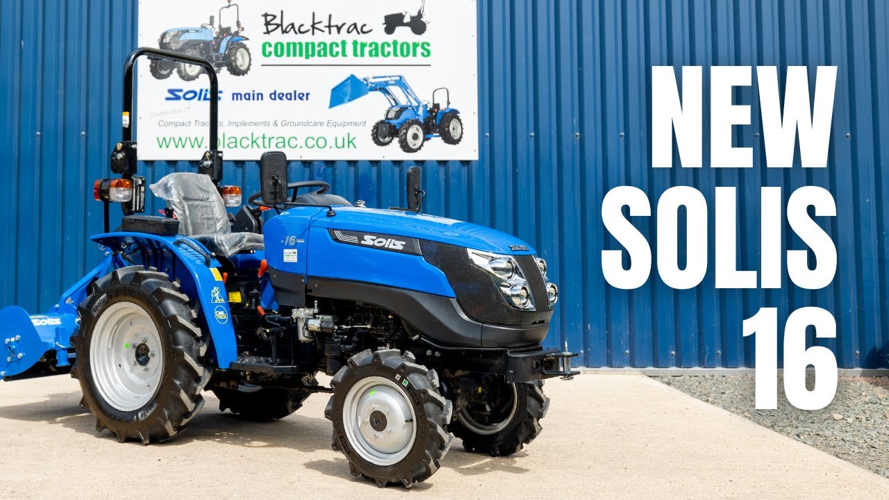 The New Solis 16  Blacktrac Compact Tractors 