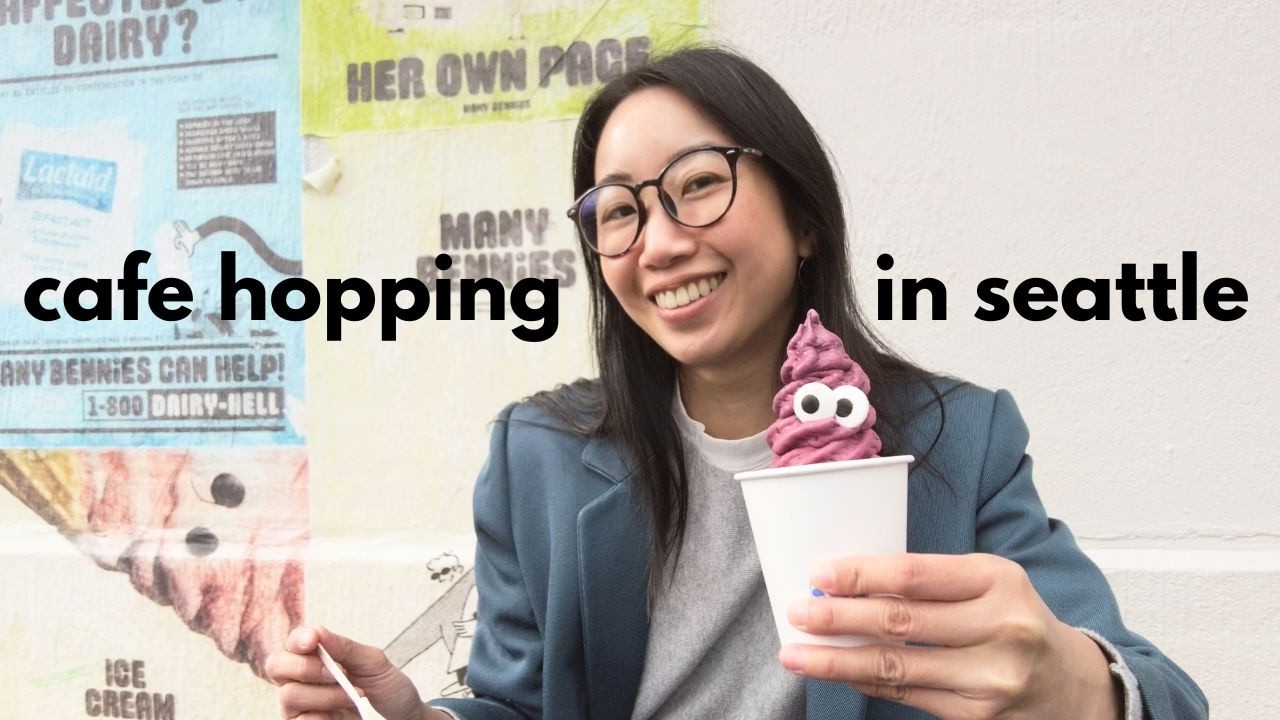 Cafe Hopping in Seattle ☕️ Vietnamese Coffee, Croissant Taiyaki, Fruit Ice Cream, Baking Apple Pies