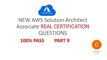 Part 9[Q31-35] - NEW AWS Solution Architect Associate NEW & LATEST Real Certification