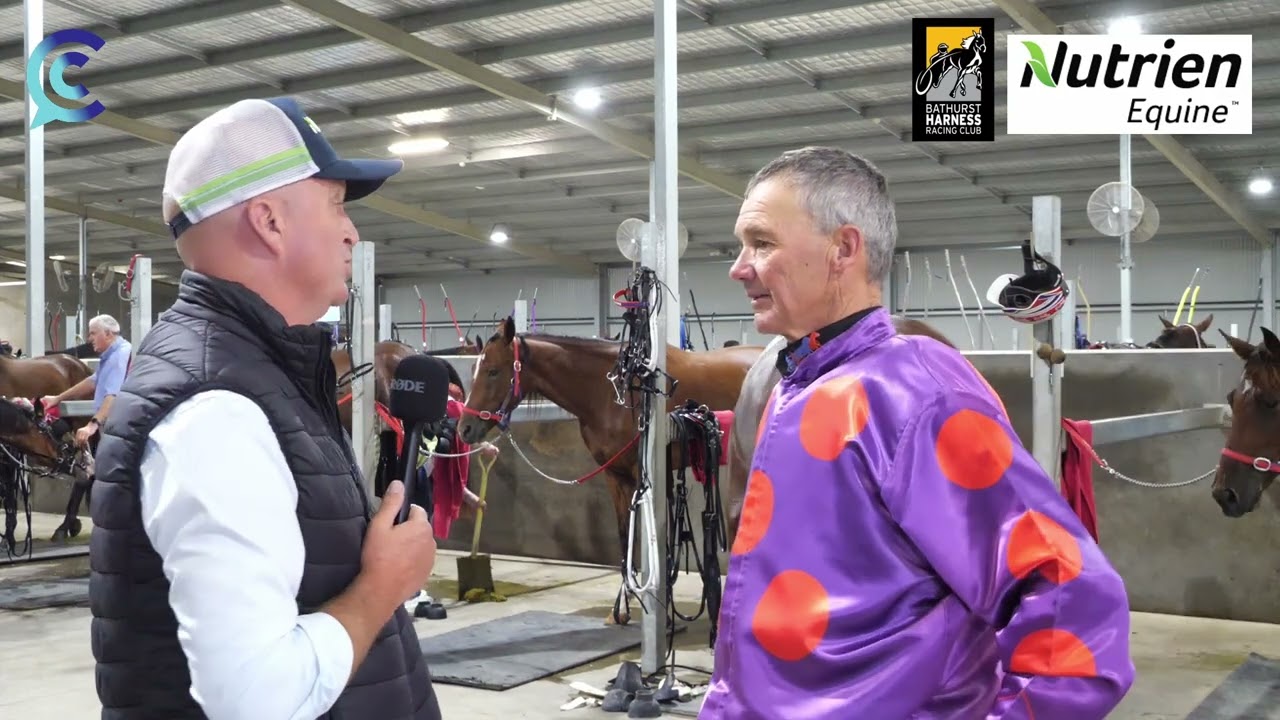 CC with Bernie Hewitt at Bathurst Harness Racing Club