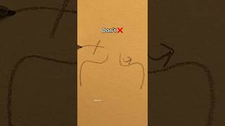 How to draw shoulders/DO’S and DON’TS #shorts