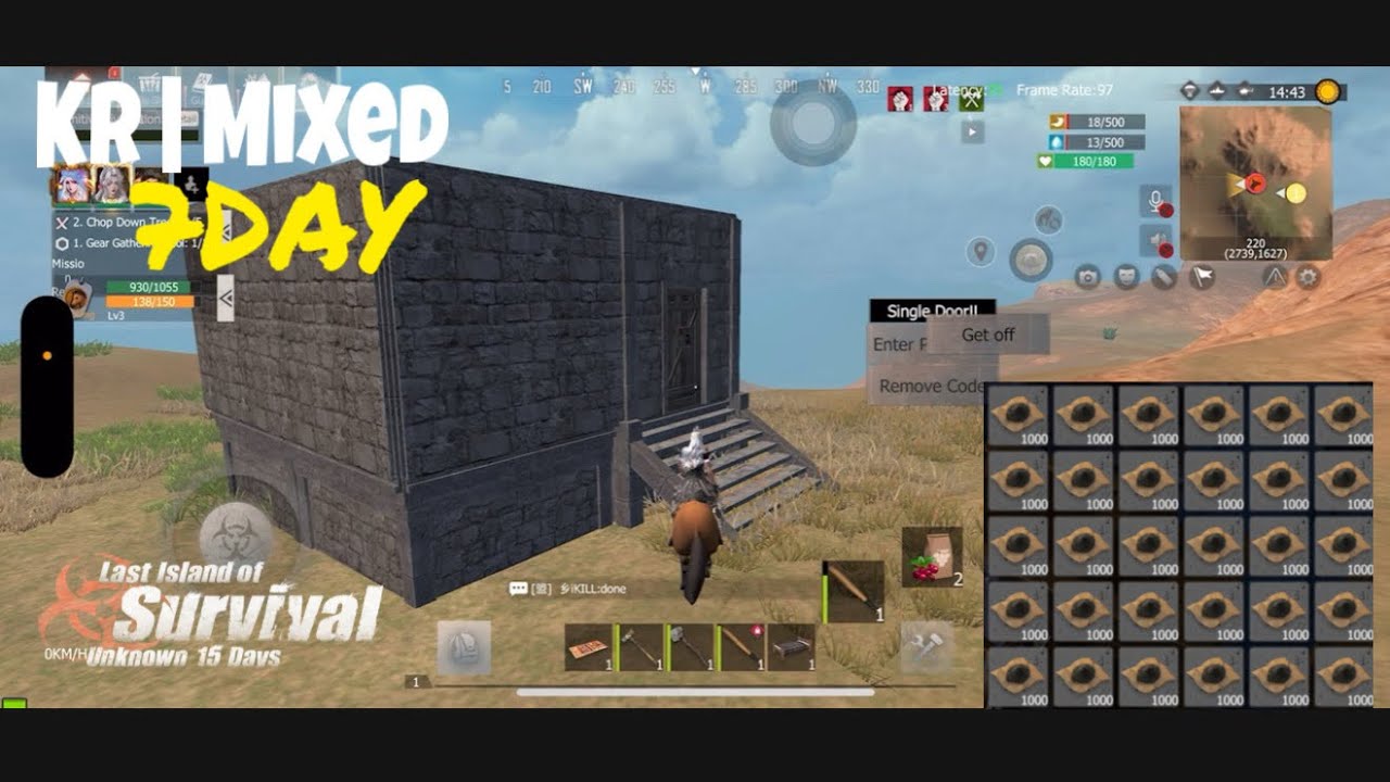 Start Bloody Mode// 7day KR|Mixed-PART 1 last island of survival