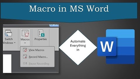 What is a macro in Microsoft word|How to create macro in Microsoft word #macro