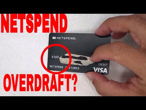 ✓ Can Netspend Prepaid Debit Visa Overdraft? 🔴 