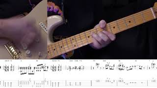 The Wind Cries Mary Guitar Tab with on-screen performance by Abraham Myers