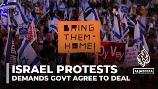 Tel Aviv protests: Israelis call on Netanyahu to accept deal