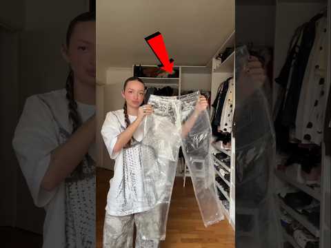 عندما لبست هذا البنطال معمول بكامل من الشفاف