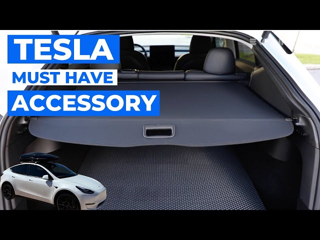 Tesla Model Y Retractable Cargo Bay Cover with LED Light Bar – The EV Shop