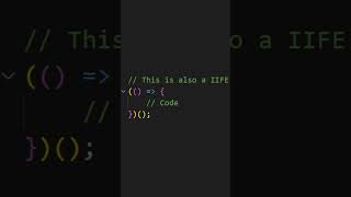 What is IIFE in JavaScript? || Immediately Invoked Function Expression #javascript #shorts