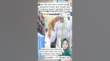 PENGANTIN WANITA CUMA BISA TERSENYUM DENGAR MUSIK #viralvideo #pernikahan #wedding