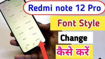 Redmi note 12 pro font style change | Redmi note 12 pro me font kaise change kare | pro font setting