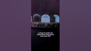 Making DIY Tombstones for #Halloween 🎃 (custom labels)