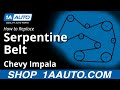 How to Replace Serpentine Belt 2006-11 Chevy Impala