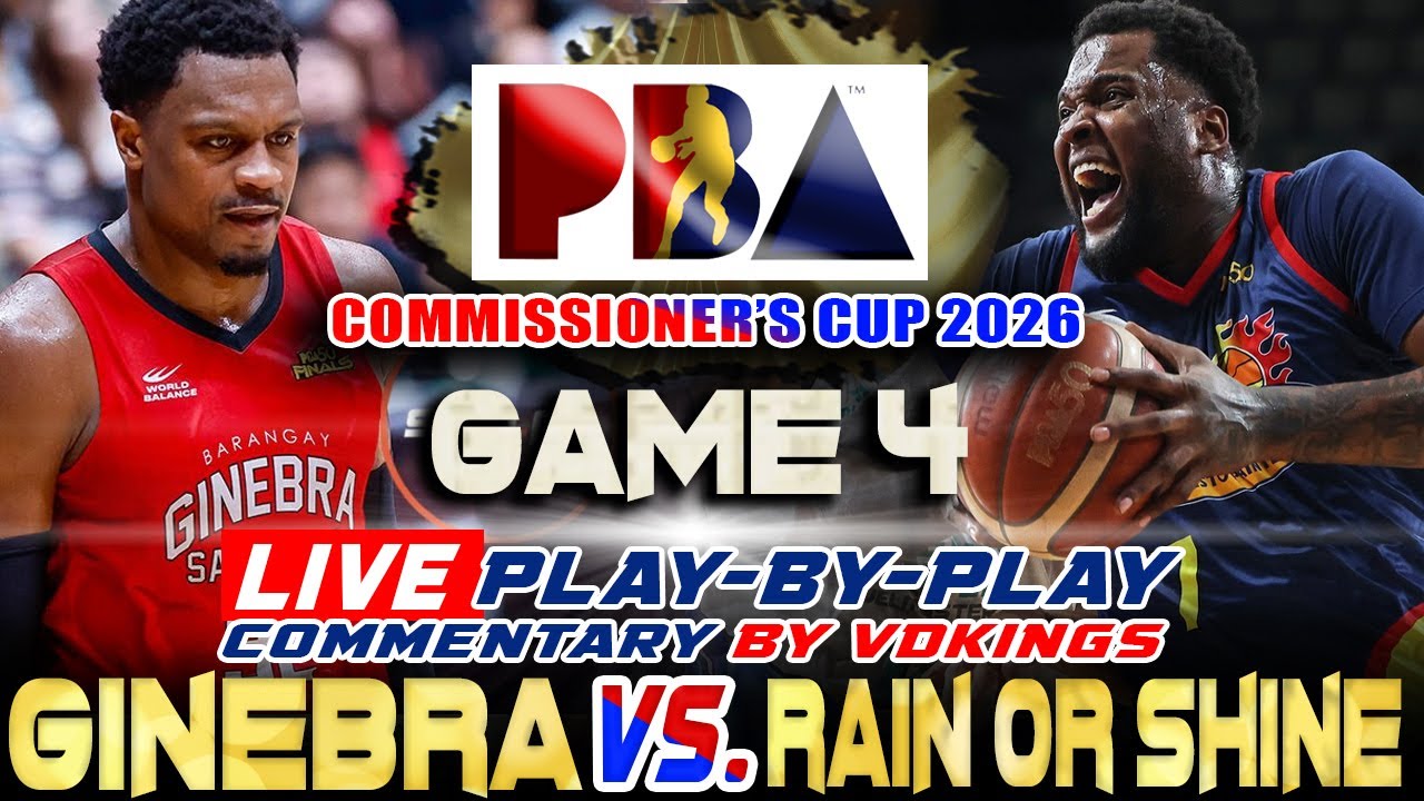 🔴PBA LIVE | Ginebra vs Rain or Shine Game 4 Semifinals Live Play-By-Play