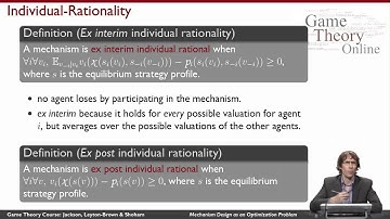 GTO2-2-06: Mechanism Design as an Optimization Problem