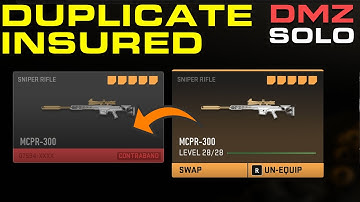 How to Duplicate your INSURED Weapon in DMZ SOLO