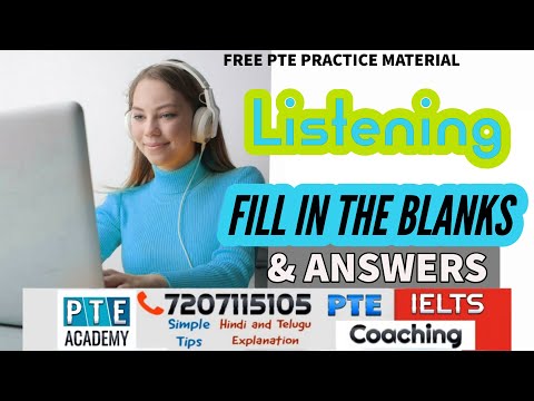 Listening Fill In The Blanks Pte Listening February 2023 Check It Out! PTE Academy