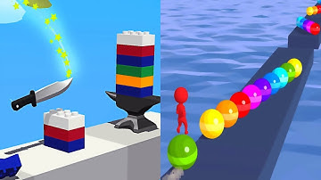 Slice It All VS Stack Rider - All Levels Gameplay Android,ios Levels 727-729