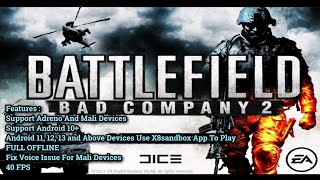 Battlefield : Bad Company 2 v1.21 (Fix Android 10+) Android Gameplay 60 FPS Full Offline