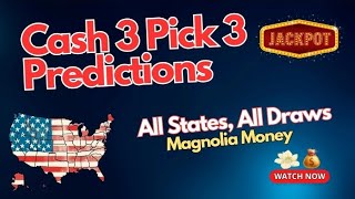 Cash 3 Pick 3 Predictions 25 Lottery Numbers Any State or Country - Winning Strategy