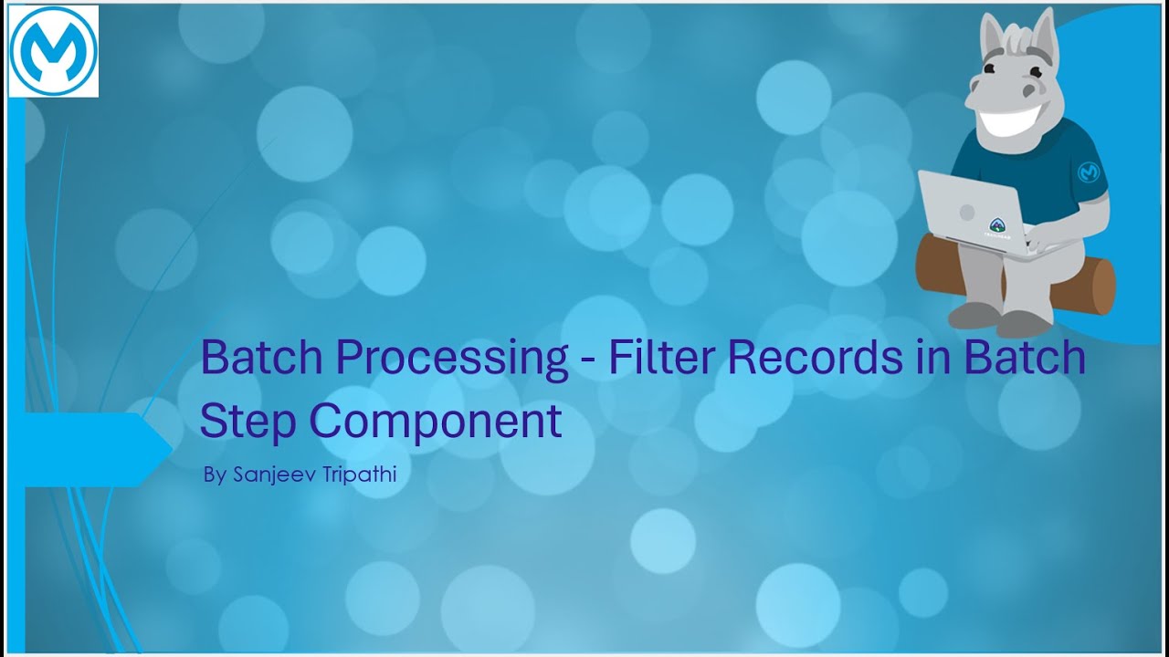 Mule Batch Processing - Filter Records in Batch Step Component - YouTube