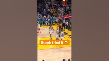 Steph Curry misses the turn around 3 😂😭