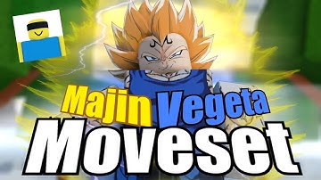 Custom MAJIN VEGETA Moveset Concept! - Jujutsu Shenanigans Skill Builder