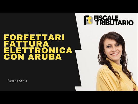 FATTURA ELETTRONICA FORFETTARI - ARUBA