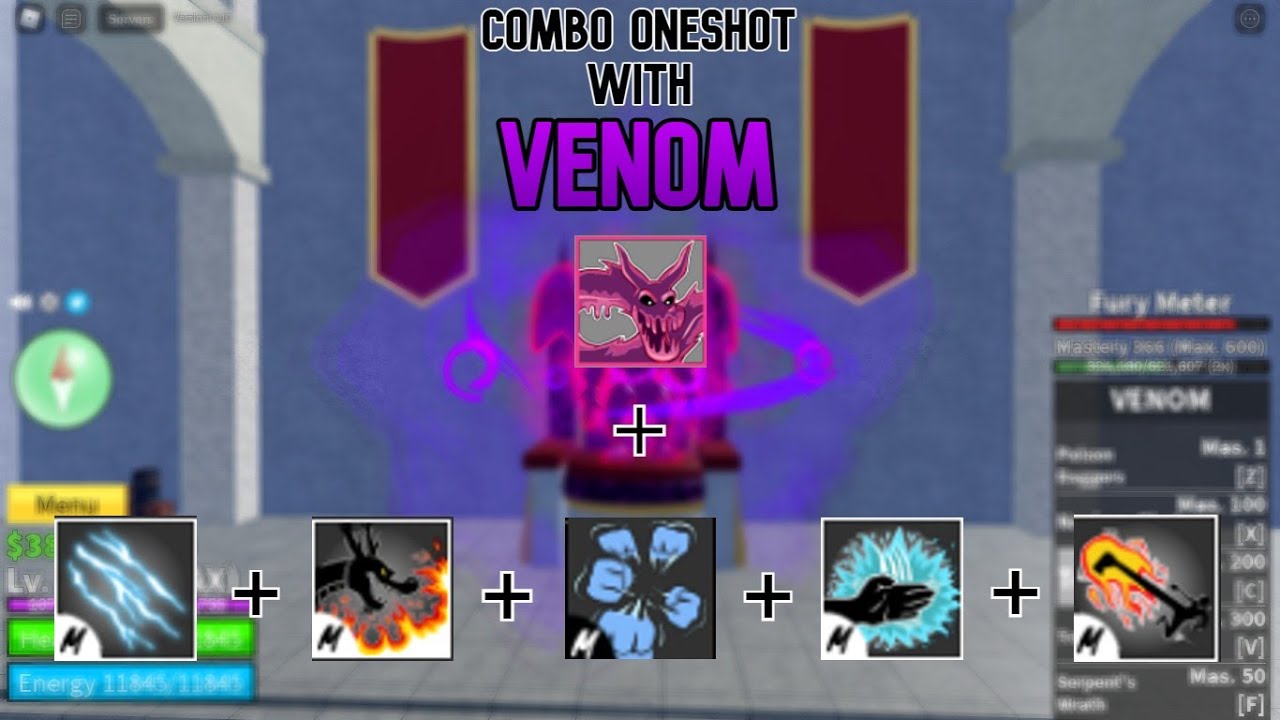 venom combos blox fruit