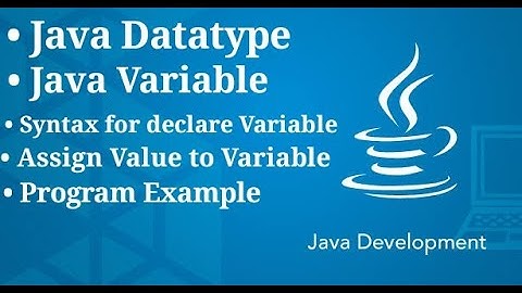 Data Types and Variables in Java Programming
