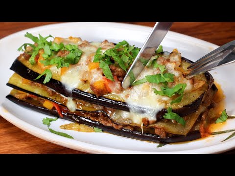 Dont cook eggplant until you see this recipe! Easy and Cheap Eggplant Beef Recipe