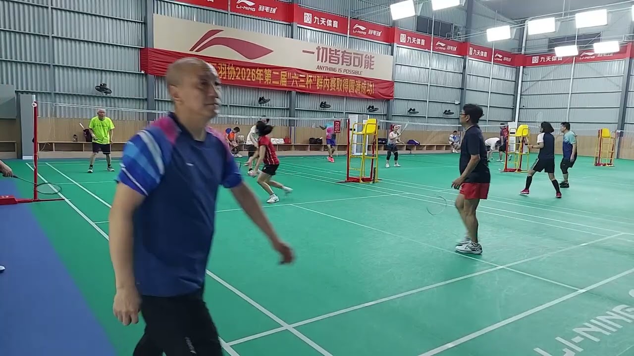 Badminton game, Zhongshan, China 3 2 26 1