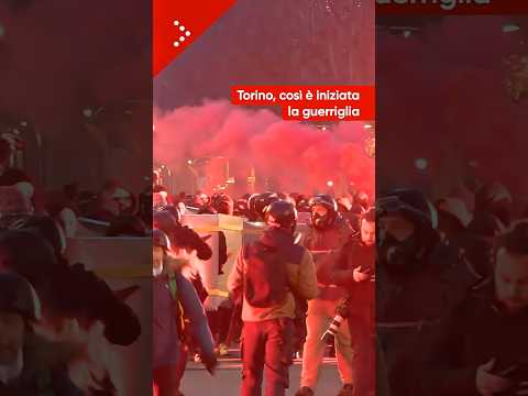 Video Torino, così è iniziata la guerriglia: le prime fasi degli scontri del 31 gennaio