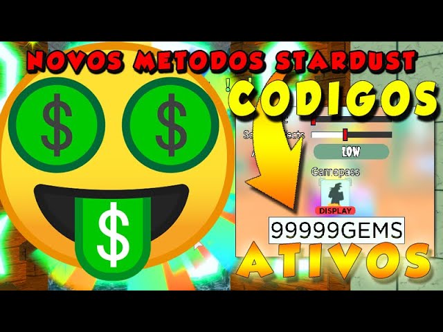 CORRE!! REVELEI 2 NOVOS CODIGOS DE STARDUSTS NO ALL STAR TOWER