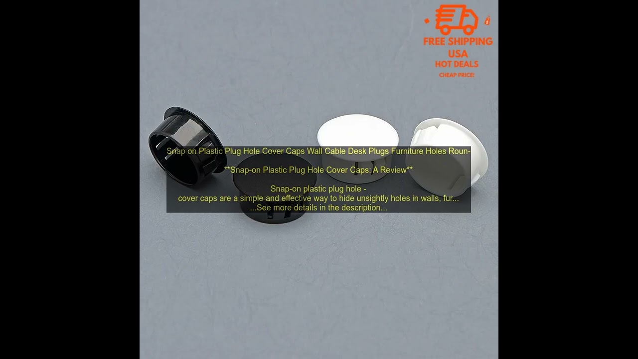 1005005382657677 Snap on Plastic Plug Hole Cover Caps Wall Cable Desk Plugs Furniture H