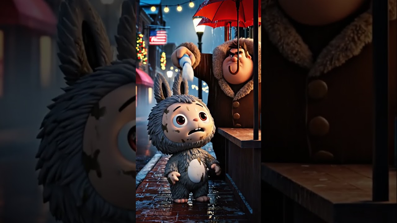 Labubu just wants an umbrella. 