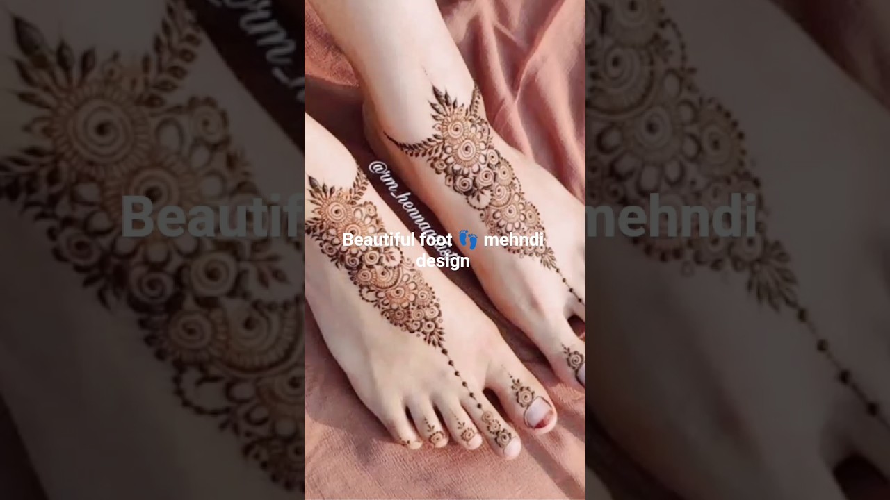 Beautiful foot 👣 mehndi design for bride #tending mehndi design #2026-27